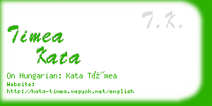 timea kata business card